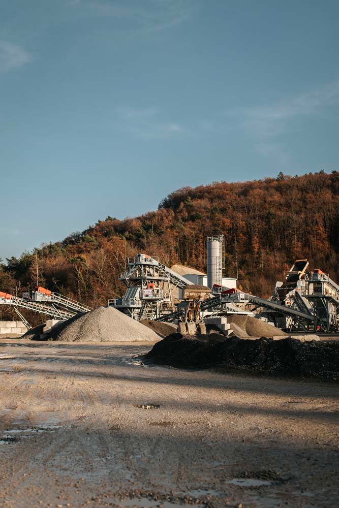 Usine de concassage de granulats à Thonon-les-Bains